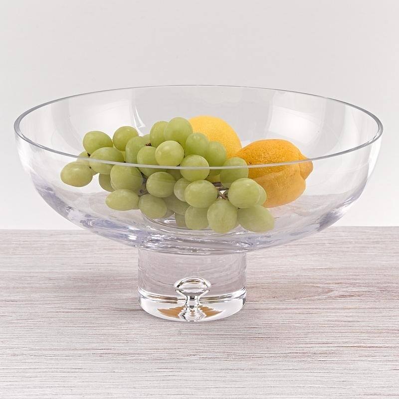 Galaxy European Mouth Blown Deep Pedestal D11" x 5.75" Bowl