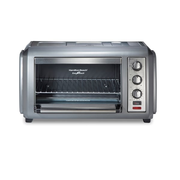 Hamilton beach easy reach toaster oven with outlet convection