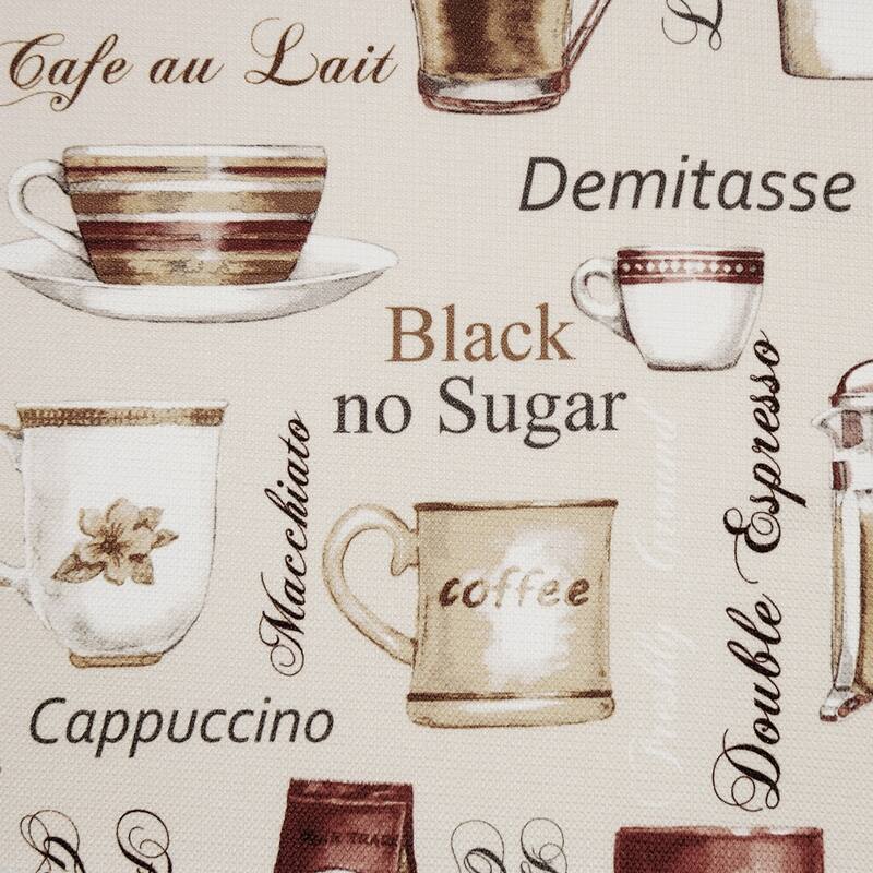 No. 918 Bristol Coffee Shop Semi-Sheer Rod Pocket Kitchen Curtain Valance - 54 x 14