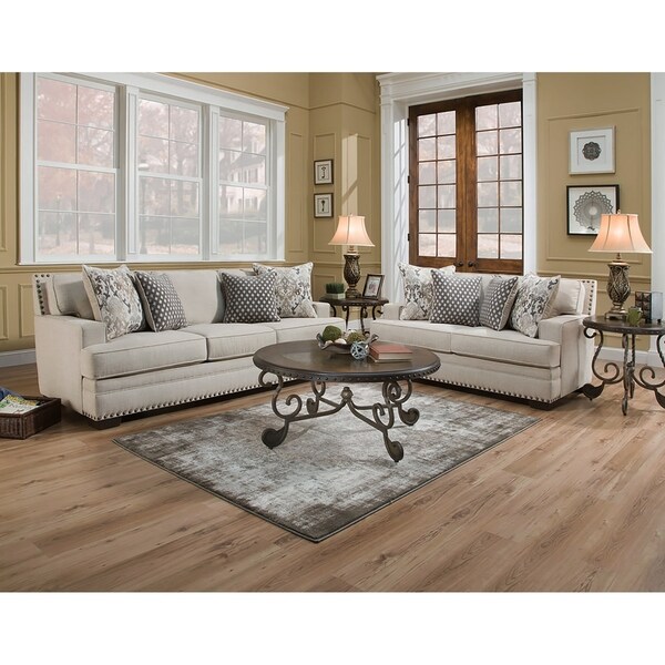 Bettina Sofa & Loveseat Set - Oyster