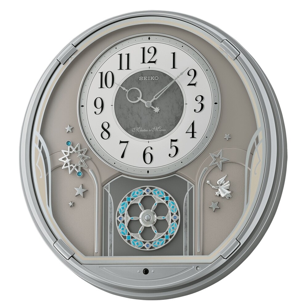 Buy Silver Seiko Clocks Online at Overstock | Our Best Decorative  Accessories Deals