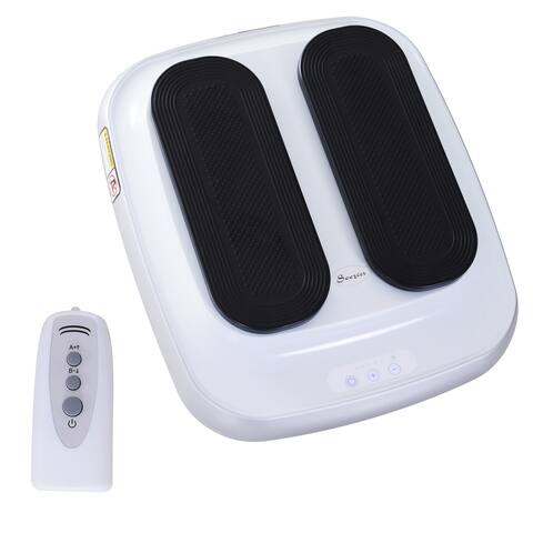 Soozier Seated Portable Electric Leg Exerciser Equipment Machine with Remote Control