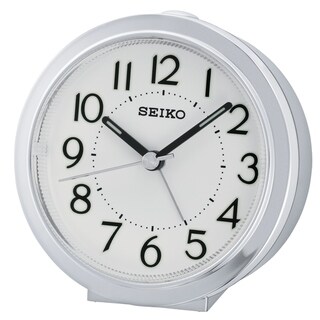 Seiko 4" ALARM WITH BEEP ALARM AND SNOOZE, DIAL LIGHT