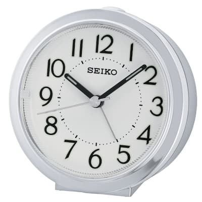 Seiko 4" ALARM WITH BEEP ALARM AND SNOOZE, DIAL LIGHT
