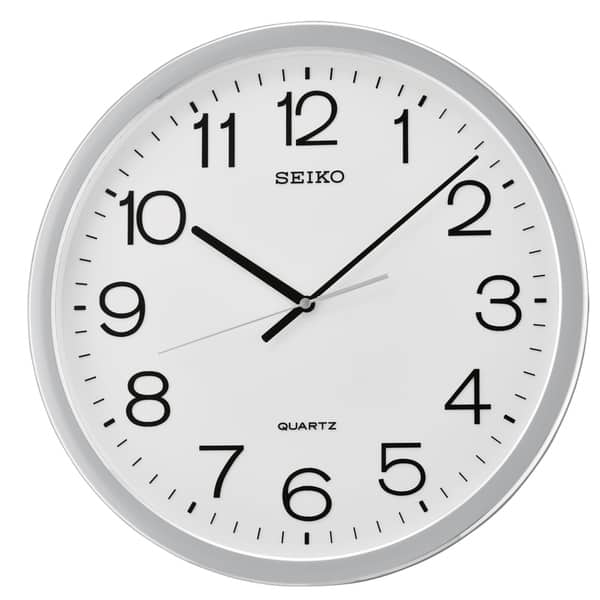 slide 1 of 1, Seiko Classic Numbered Quiet Sweep Wall Clock