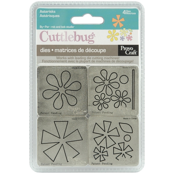 Set of 4 Cuttlebug Die Set (2 in. x 2 in.) Provo Craft Cutting & Embossing Dies