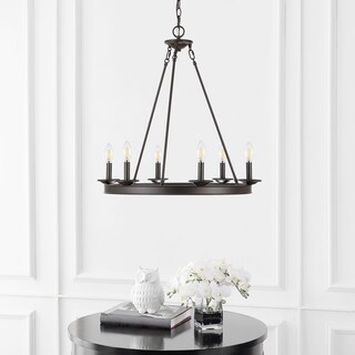 Safavieh Joris 6Lt Chandelier (Bronze) - Chandeliers For Bedrooms by Overstock.com