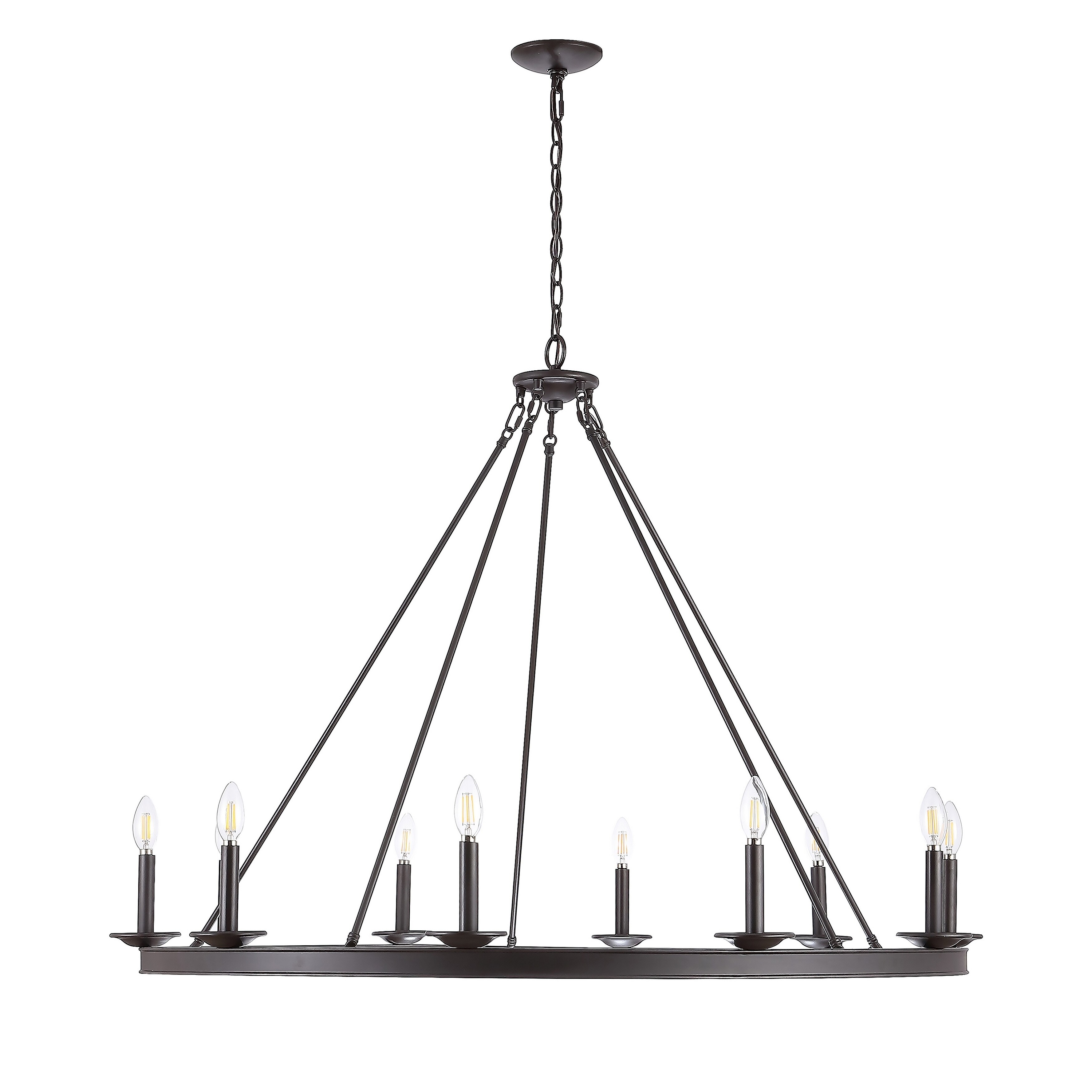 Safavieh Telta 10Lt Chandelier (Gold) - Chandeliers For Bedrooms by Overstock.com