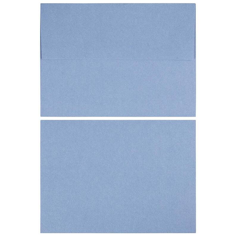 Paper Junkie 96 Pack Light Blue 5x7 Envelopes for Invitations, A7 Size for Greeting Cards