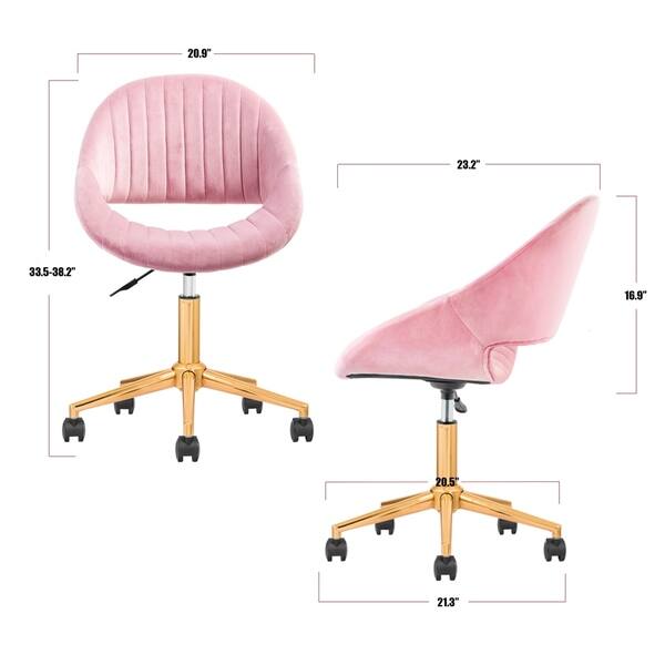 Ovios Cute Desk Chair Plush Velvet Office Chair For Home Or Office Modern Comfortble Nice Task Chair For Computer Desk On Sale Overstock 29888007