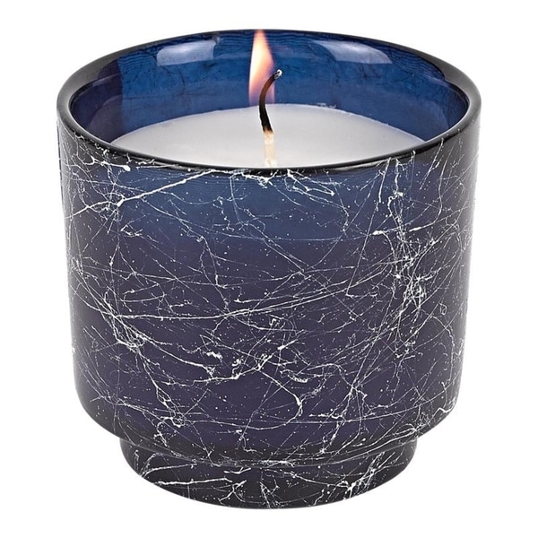 Handcrafted Glass Jar with Vanilla Scented Candle 3.75 x 3.75"