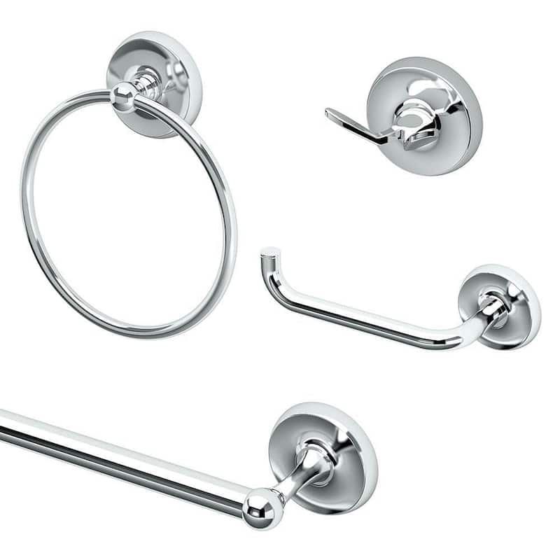 Gatco Designer 4-Piece Bathroom Accessory Kit - Chrome