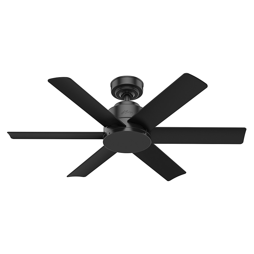 Hunter 44 Kennicott Matte Black Ceiling Fan With Wall Control