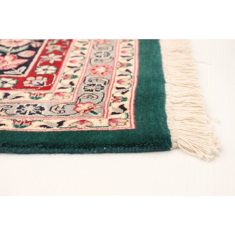 Handknotted Pako Persian Green Wool Rug 9'1 x 12'4/9'1" x 12'4