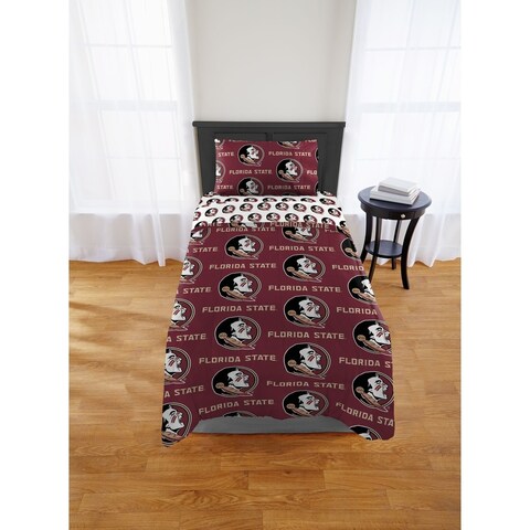 COL 863 Florida State Seminoles Twin/XL Bed In a Bag Set
