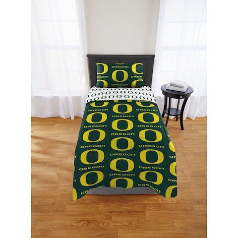 COL 808 Oregon Ducks Twin Bed in a Bag Set