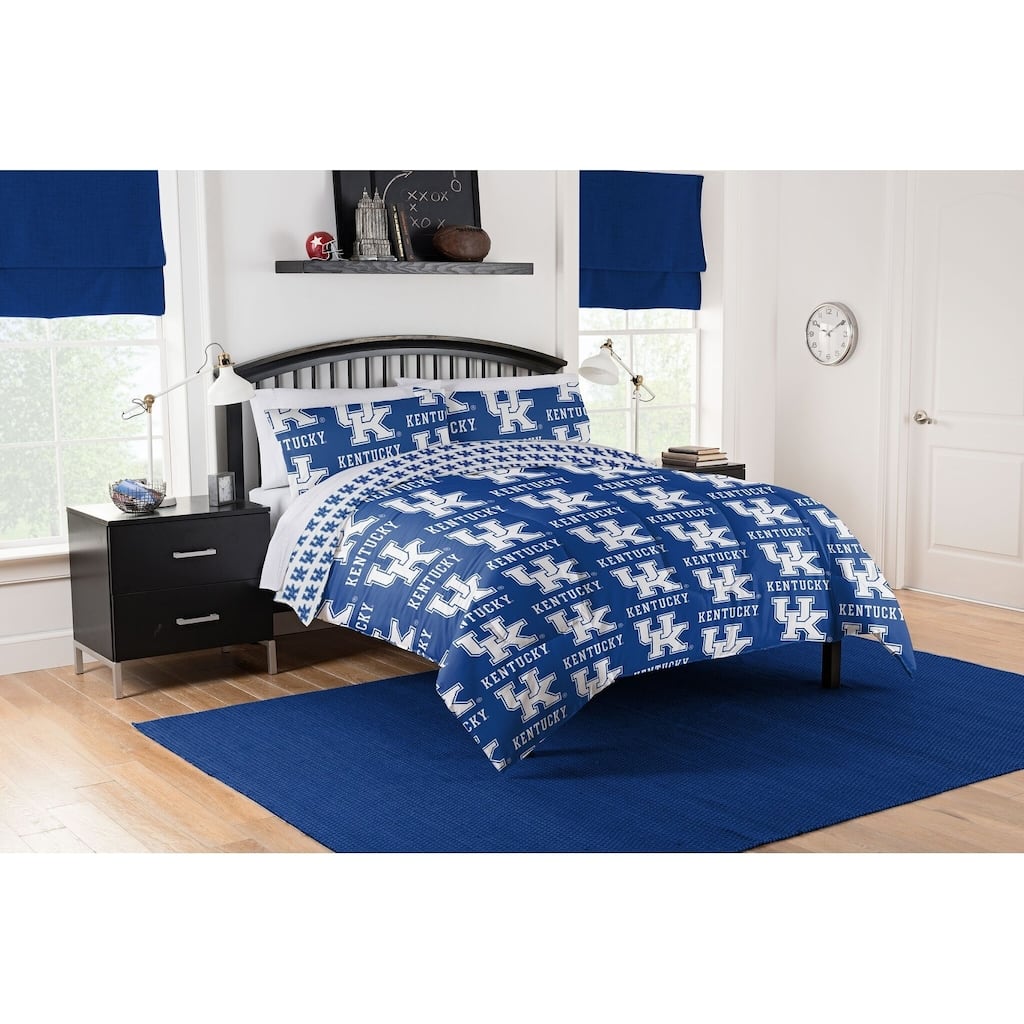 NCAA Kentucky Wildcats Queen Bed In a Bag Set