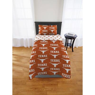 COL 863 Texas Longhorns Twin/XL Bed In a Bag Set