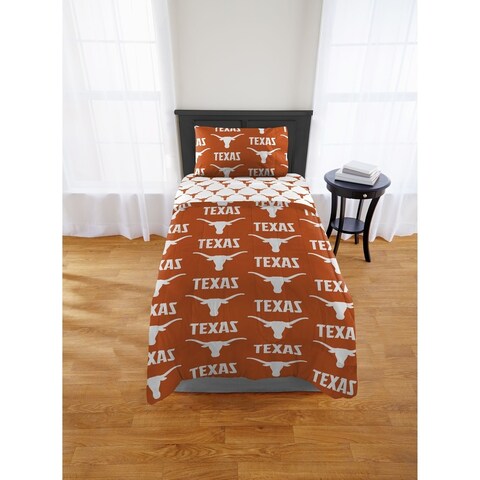 COL 863 Texas Longhorns Twin/XL Bed In a Bag Set