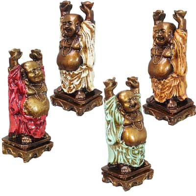 Happy Buddha Figurine Set
