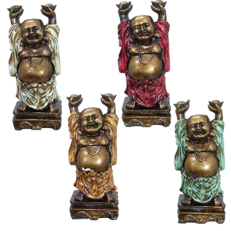 Happy Buddha Figurine Set