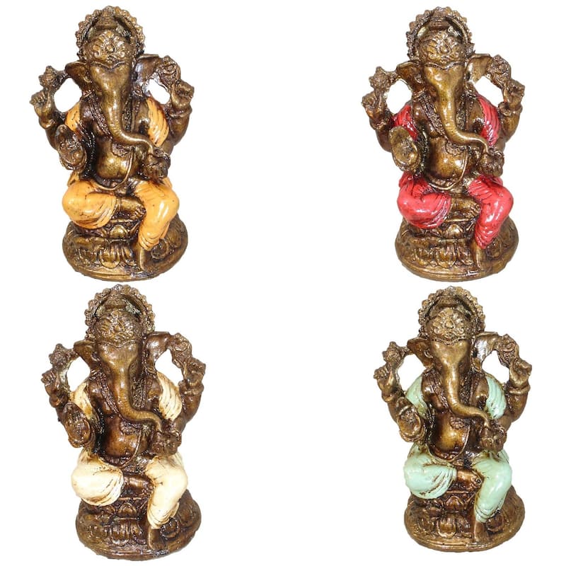 Miniature Ganesha Figurine Set