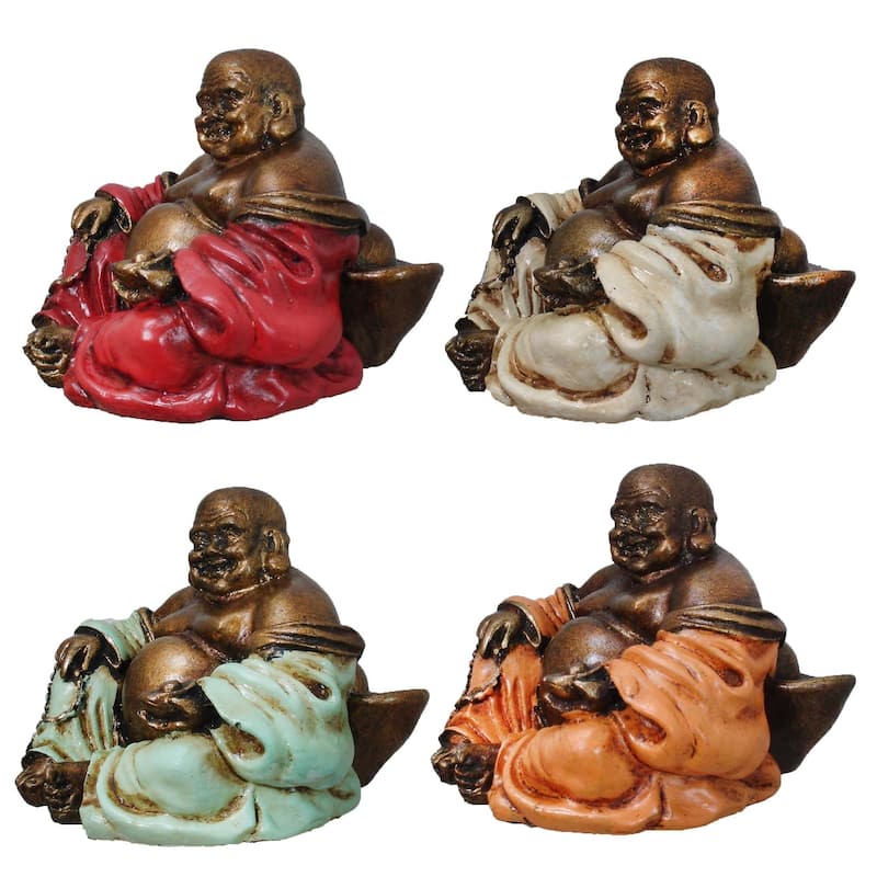 Relaxing Buddha Figurine Set