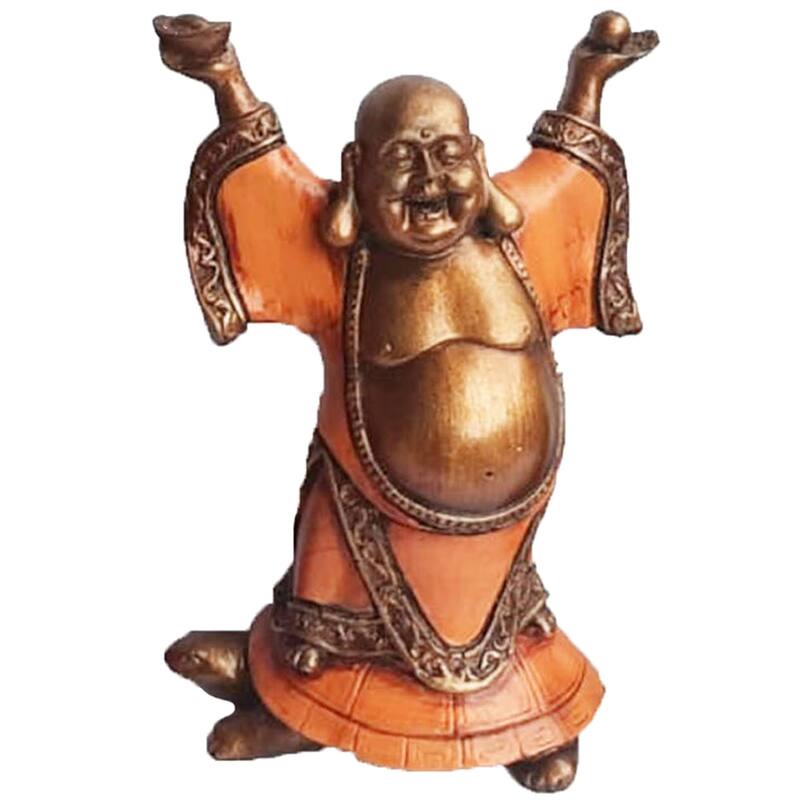 Happy Buddha Stand Figurine 2 - 9"