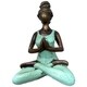 preview thumbnail 12 of 10, Yoga Woman Figurine 8" - Green