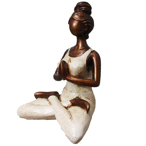 slide 2 of 12, Yoga Woman Figurine