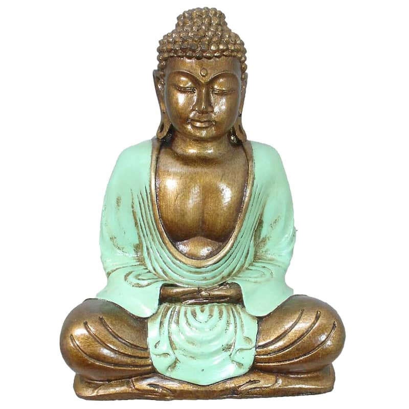 Buddha Ganti Meditation Figurine - 9" - Jade