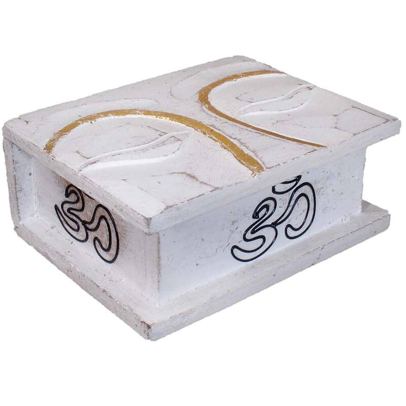 Trinket Buddha Eyes Box - White