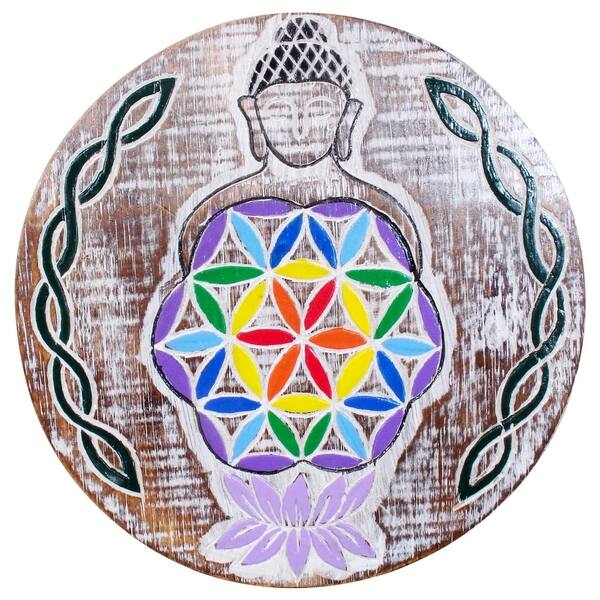 Buddha Flower of Life Wall Plaque