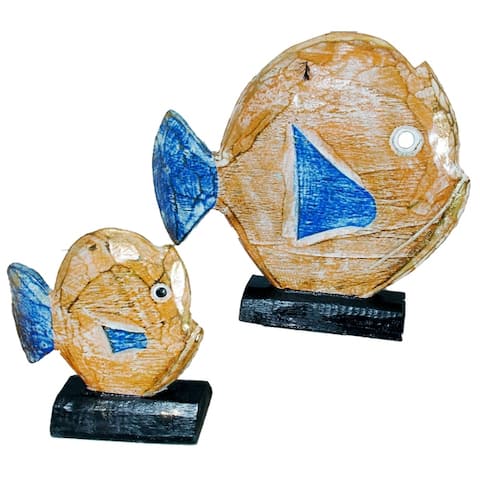 Handmade Albesia Fish Set (Indonesia)