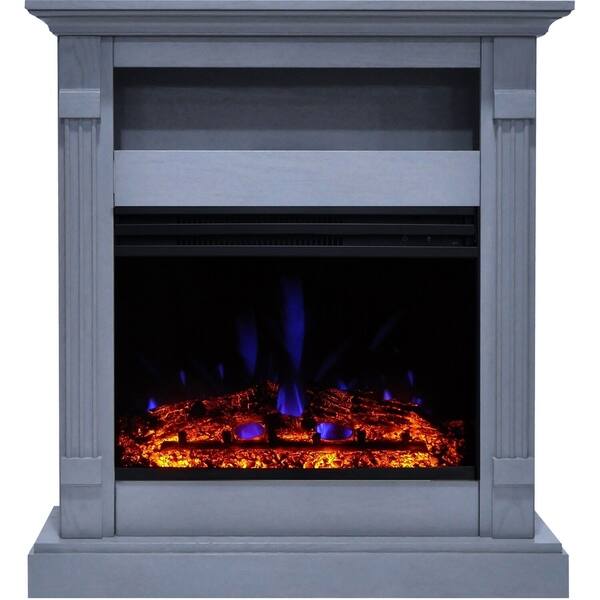 Shop Cambridge Sienna 34 In Electric Fireplace Heater With Slate