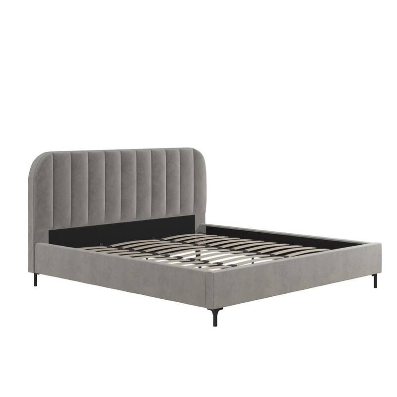 Avenue Greene Catalina Upholstered Bed - Grey - King