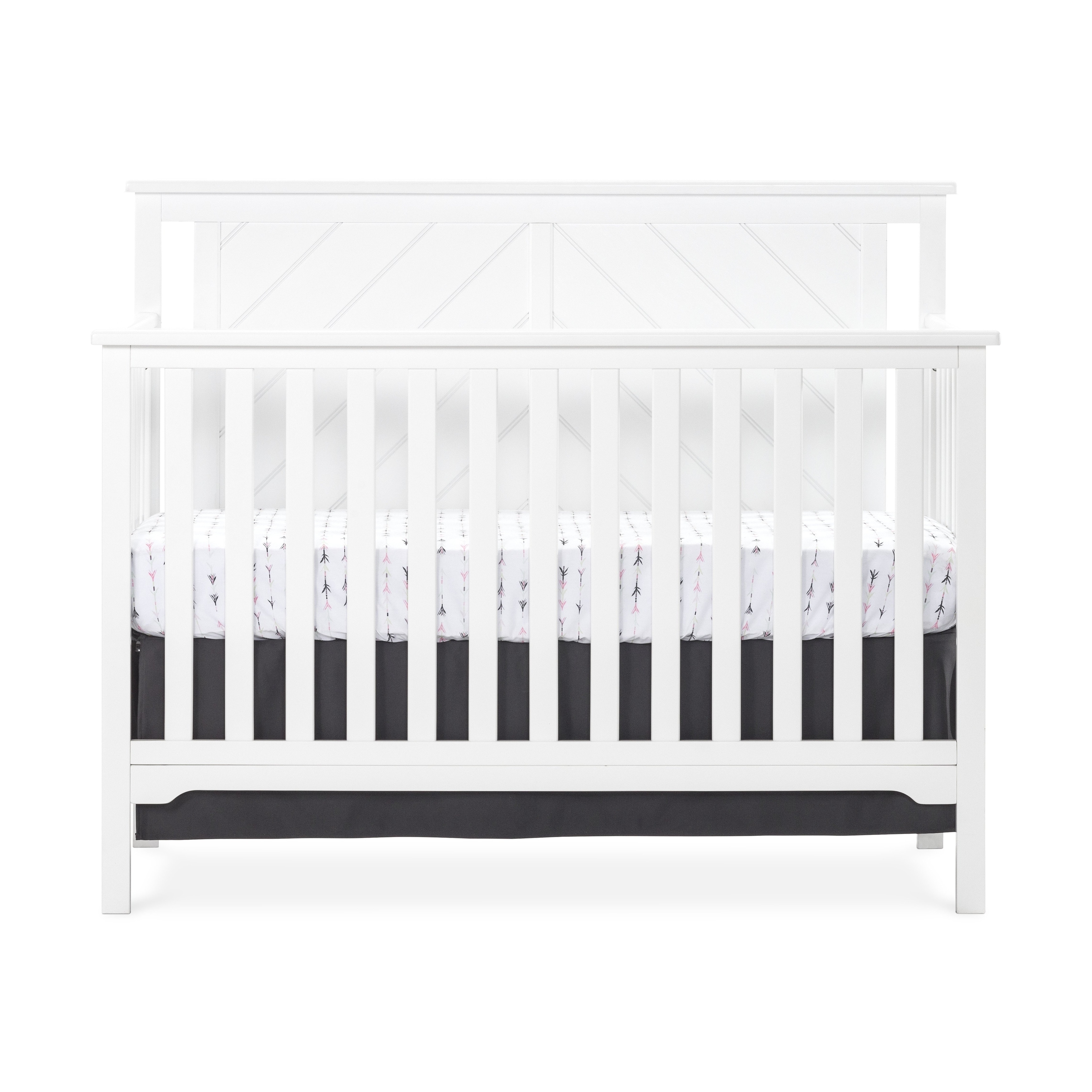 Shop Hampton 4 In 1 Convertible Baby Crib Flat Top By Forever