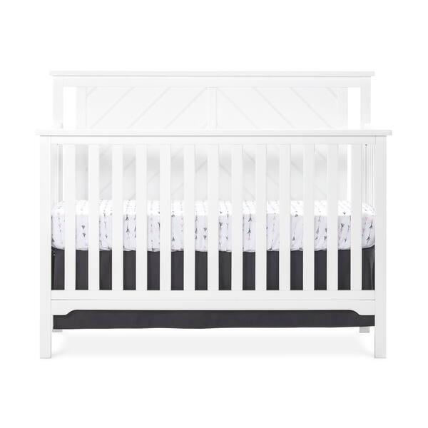 Shop Hampton 4 In 1 Convertible Baby Crib Flat Top By Forever