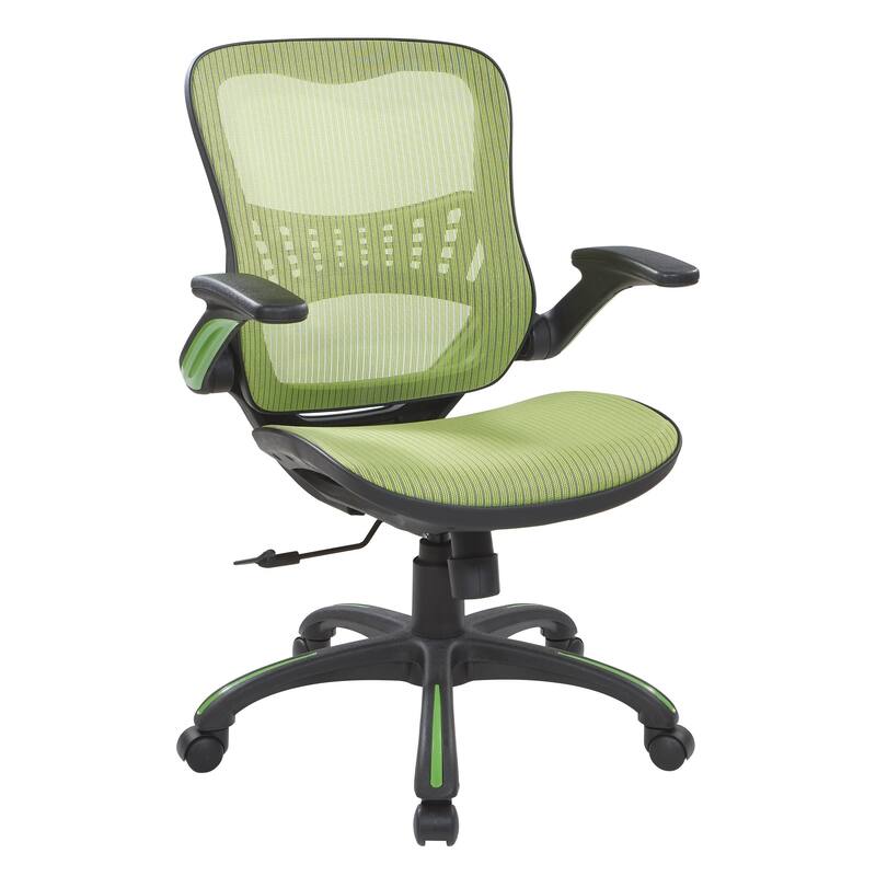 Porch & Den Plumlee Mesh Seat and Back Office Chair - Green