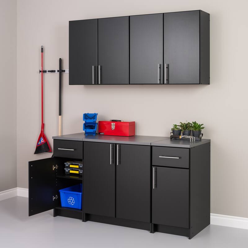 Prepac Elite Set B 5-piece Storage Cabinet Set - 64" W x 89" H x 24" D - 64" W x 89" H x 24" D