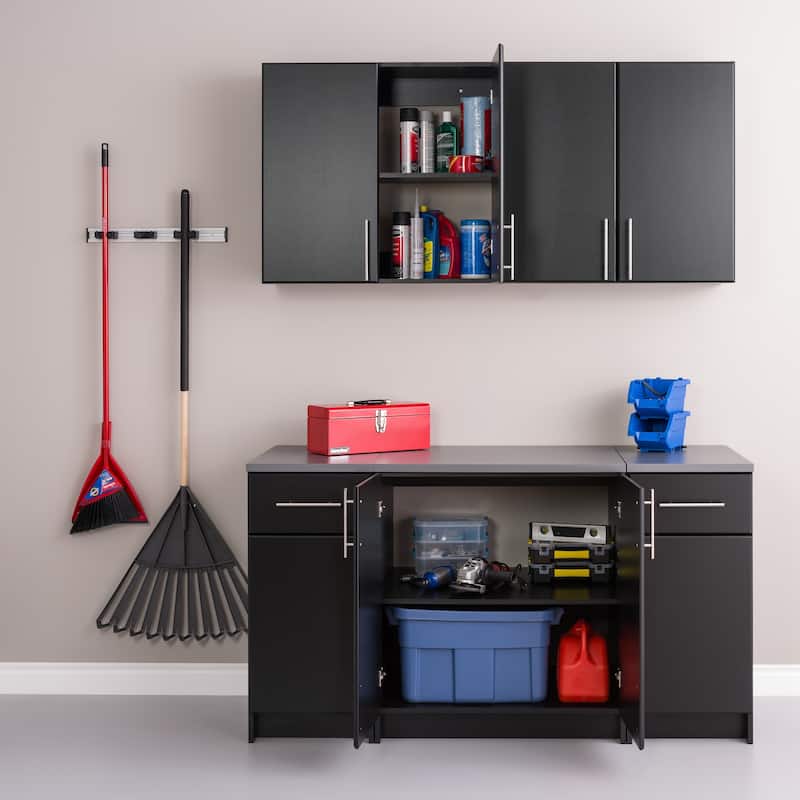 Prepac Elite Set B 5-piece Storage Cabinet Set - 64" W x 89" H x 24" D - 64" W x 89" H x 24" D