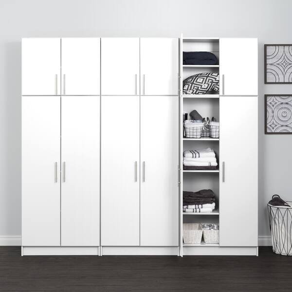 Shop Prepac Elite Storage Cabinet Set D 6 Pc 96 W X 89 H X 16 D 96 W X 89 H X 16 D Overstock 29894372 Light Gray