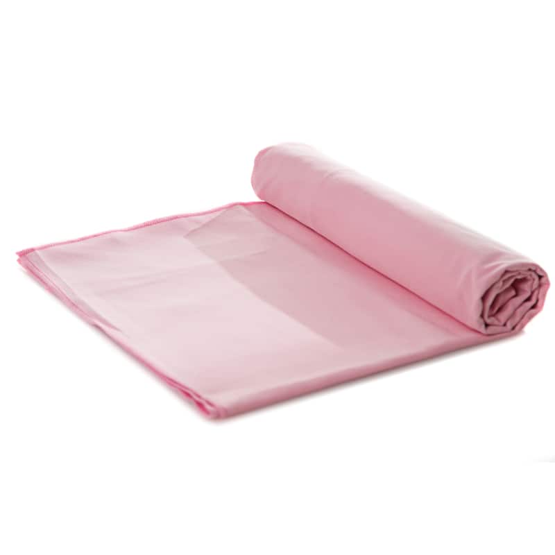 Quick Dry Travel Towels, Beach Towels, Camp Towels - Solid Pink - Solid Color