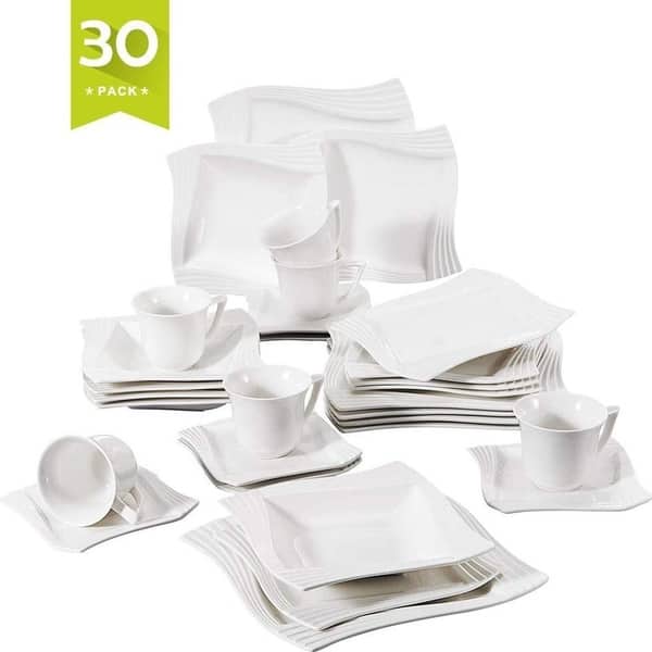 Malacasa 30 Pieces Dinnerware Set Plateug Malacasa 30 Pieces Dinnerware Set Plateug