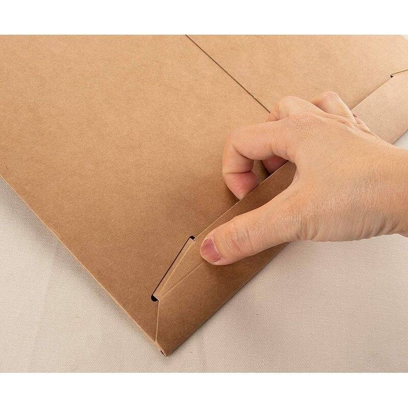 Stockroom Plus 25 Pack Rigid Mailers That Stay Flat, Brown Cardboard Envelopes, 13x18 In