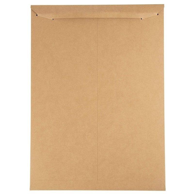 Stockroom Plus 25 Pack Rigid Mailers That Stay Flat, Brown Cardboard Envelopes, 13x18 In