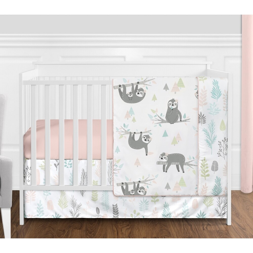 pink nursery bedding