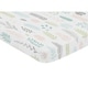 preview thumbnail 2 of 1, Sweet Jojo Designs Pink Grey Tropical Leaf Fitted Mini Portable Crib Sheet For Mini Crib - Blush Turquoise Green Jungle Sloth