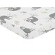 preview thumbnail 2 of 1, Sweet Jojo Designs Pink Grey Jungle Sloth Girl Fitted Mini Portable Crib Sheet For Mini Crib - Blush Turquoise Green Rainforest