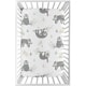preview thumbnail 1 of 1, Sweet Jojo Designs Pink Grey Jungle Sloth Girl Fitted Mini Portable Crib Sheet For Mini Crib - Blush Turquoise Green Rainforest